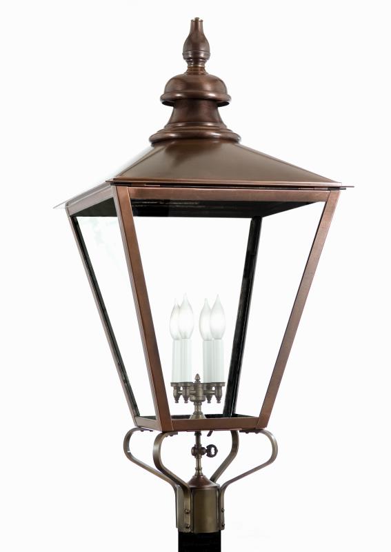 3960 Old English Large 18"W Outdoor Post/Pier Lantern