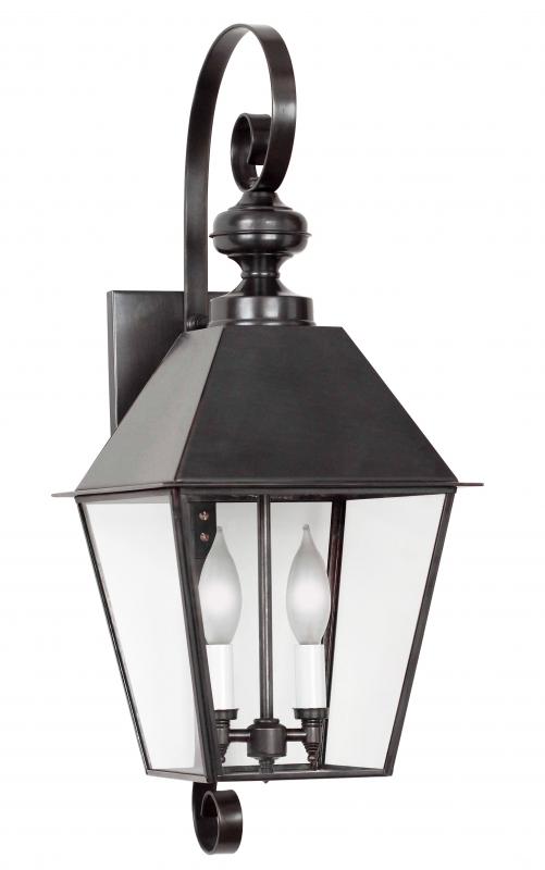4061 Essex Large 11.75"W Outdoor Wall Lantern with Metal Top