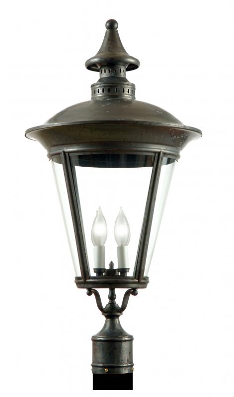 4520 Copenhagen Large 18"W Outdoor Post/Pier Lantern