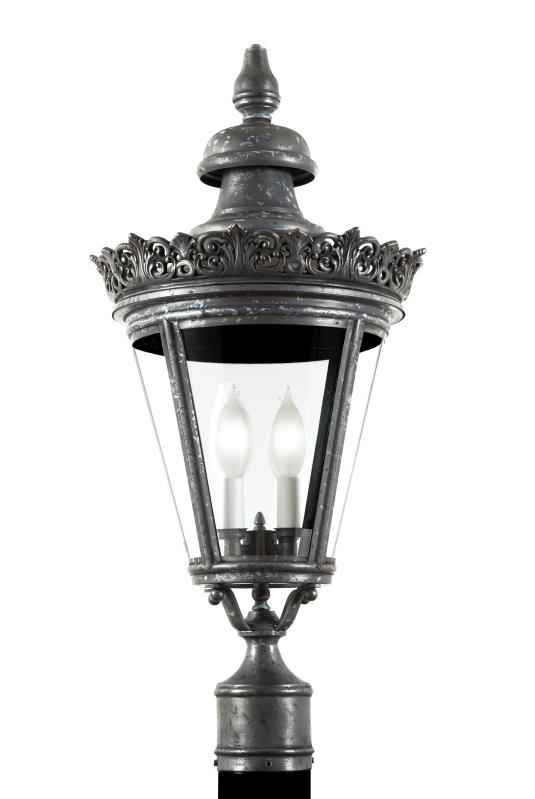 4910 Crown Copenhagen Small 12.5"W Outdoor Post/Pier Lantern