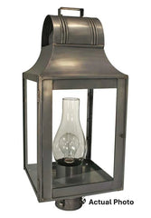 Livery Culvert Top Outdoor Post Lantern 9053