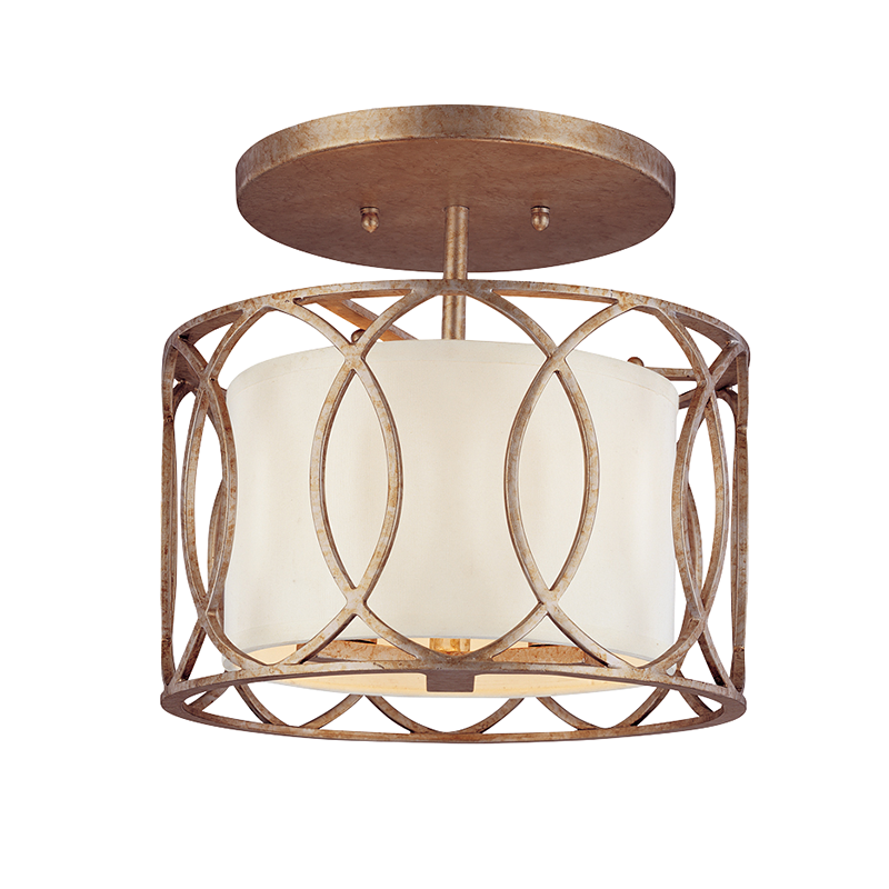 Semi-Flush Mts.-Troy-C1283-SG