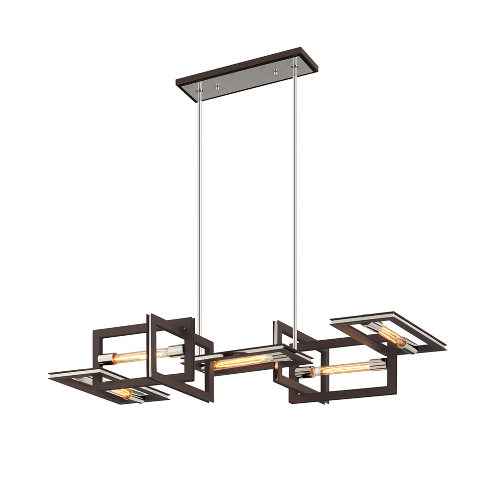 Chandeliers-Troy-F6185-TBZ/SS