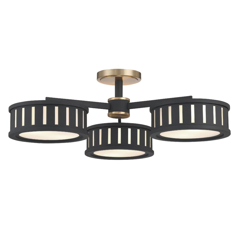Flush Mounts-Crystorama-KEN-8300