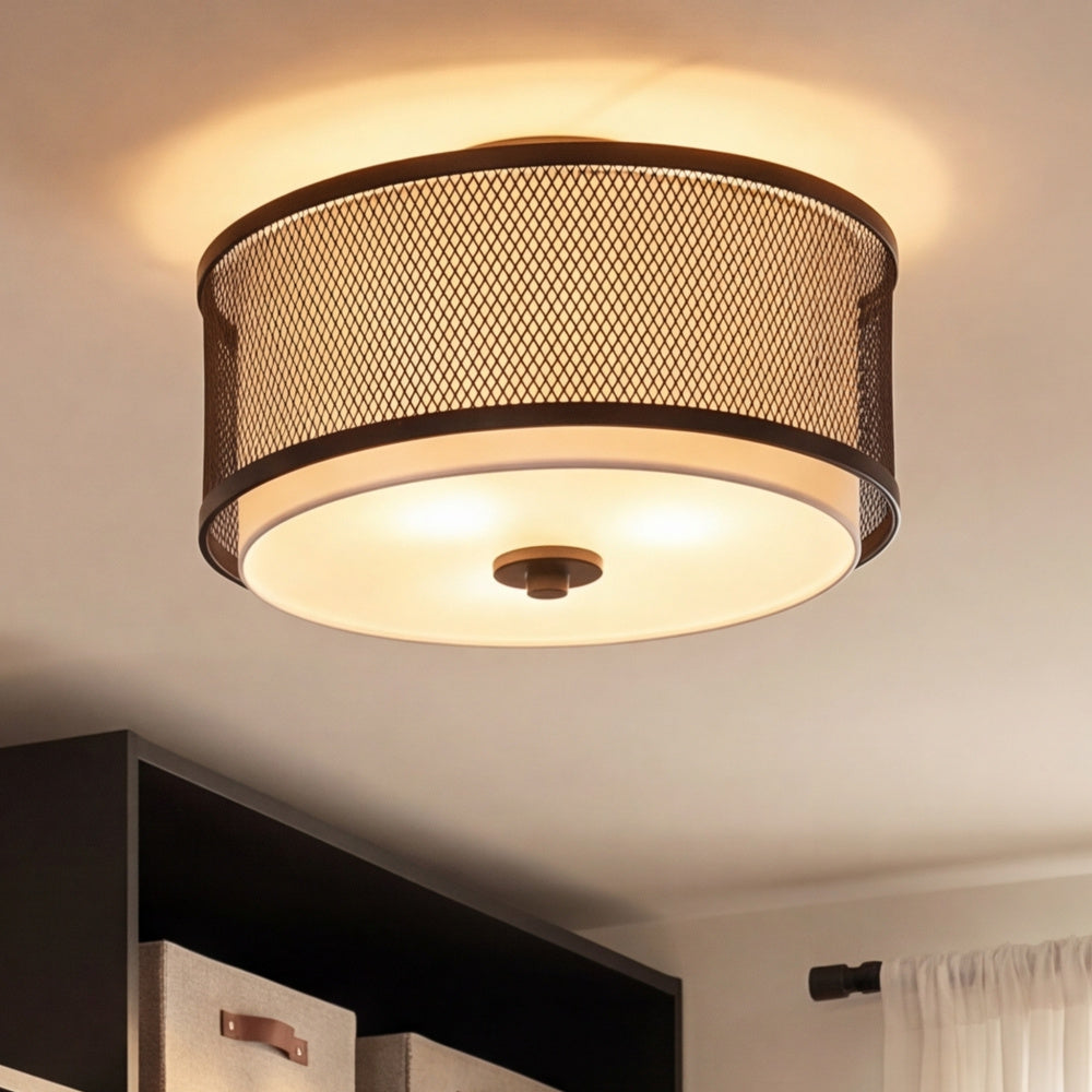 Semi-Flush Mts.-Savoy House Meridian-M60018MBK