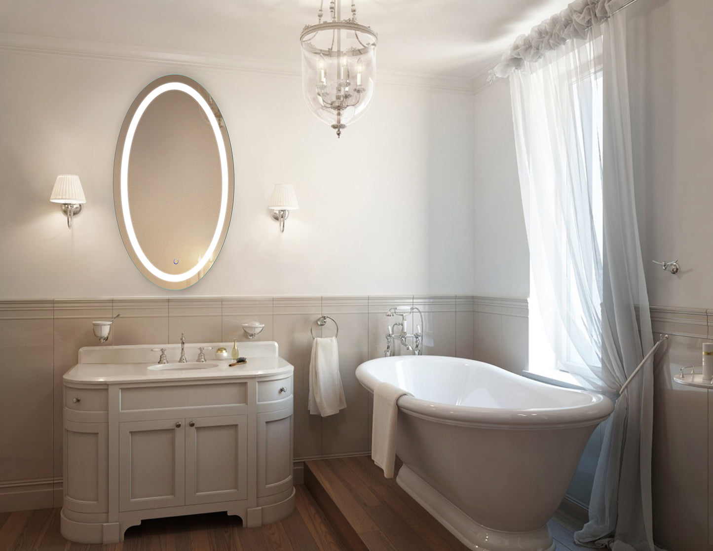 ICON 24 X 42 LED OVAL Mirror with Defogger
