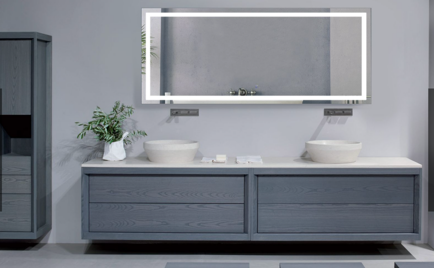 ICON 72 X 30 LED Rectangular Mirror with Defogger