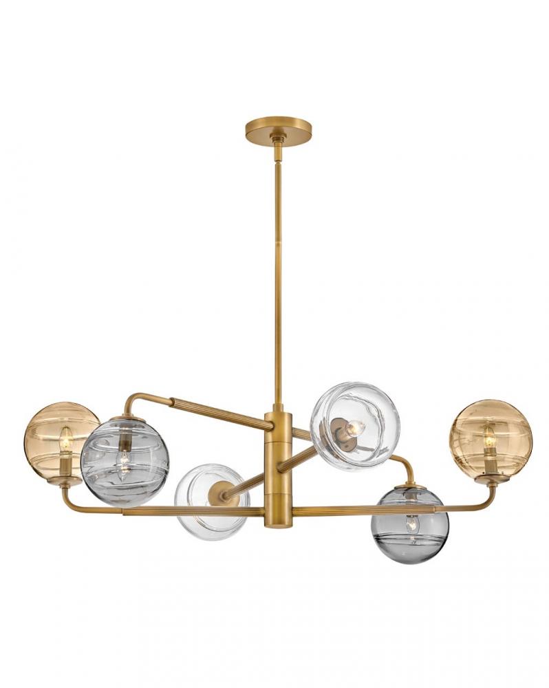 Oberon Large Adjustable Single Tier Chandelier (FR30506