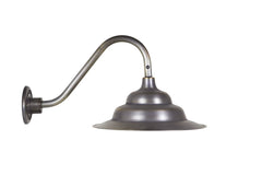 Barn Outdoor Wall Lantern with Tiered Shade 11026