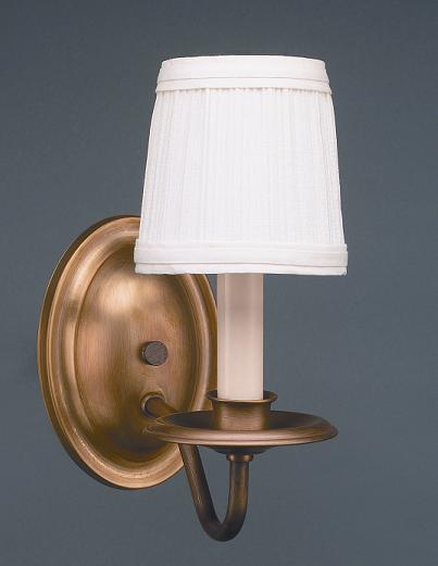 Wall Sconce 1 J-Arm with Eggshell Shade 117