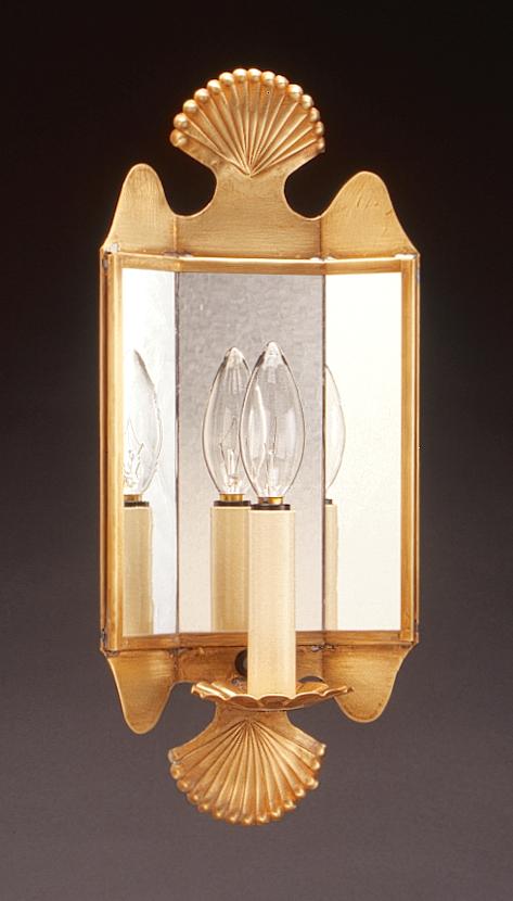 Crimp Top and Bottom Mirrored Wall Sconce 126