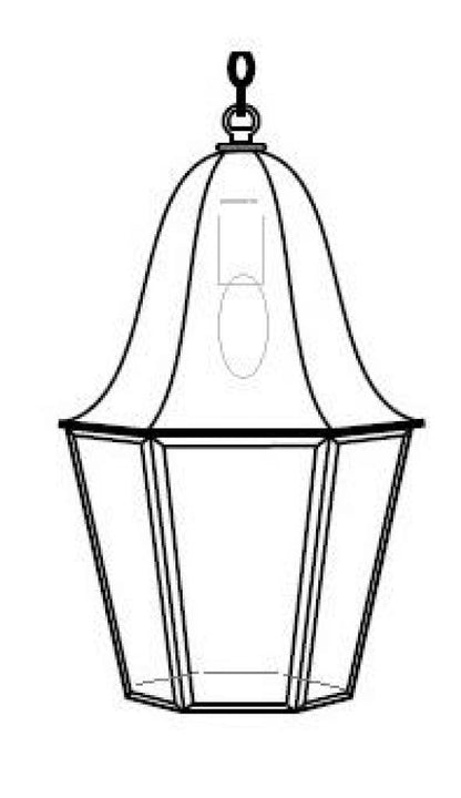 Iris Outdoor Hanging Lantern 15303