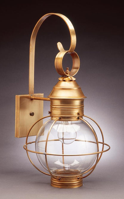 Caged Round Onion Outdoor Wall Lantern 2831