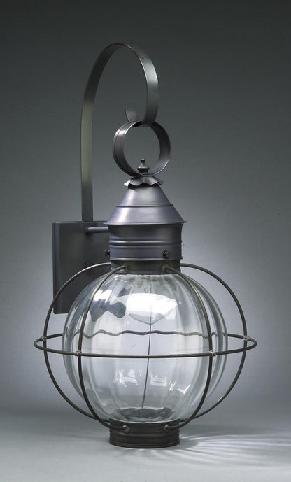 Caged Round Onion Outdoor Wall Lantern 2841