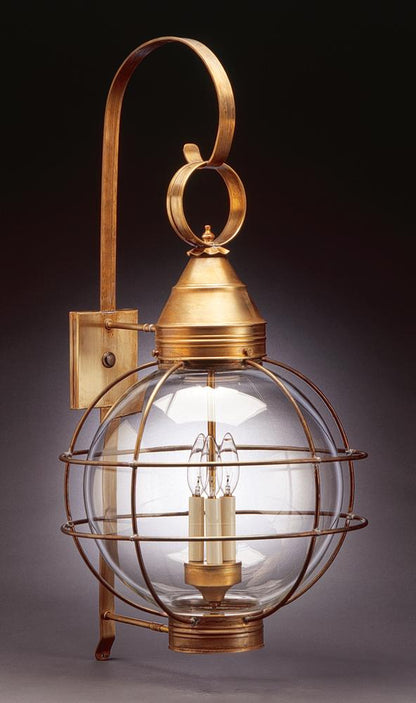 Caged Round Onion Outdoor Wall Lantern 2861