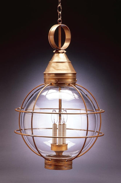 Caged Round Onion Outdoor Hanging Lantern 2862