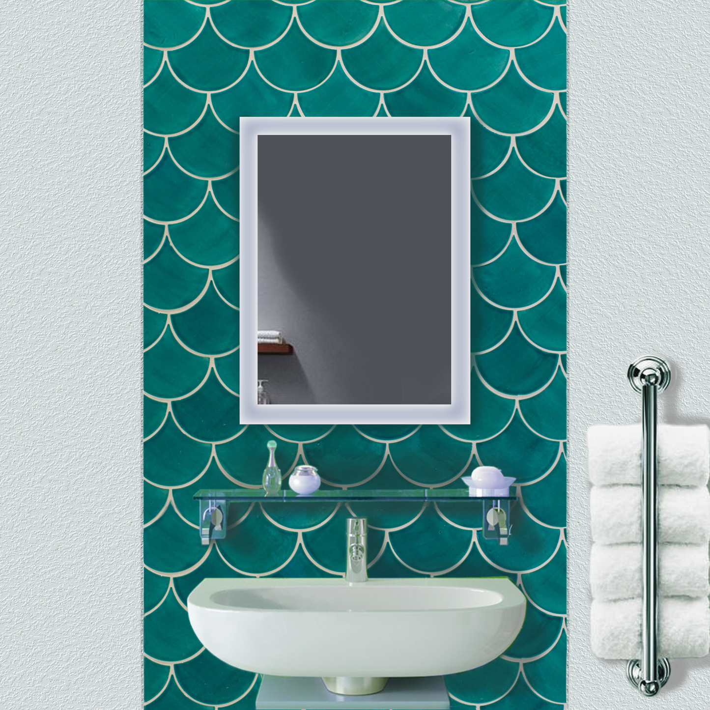 BIJOU 15 X 20  LED Bathroom Mirror with Defogger