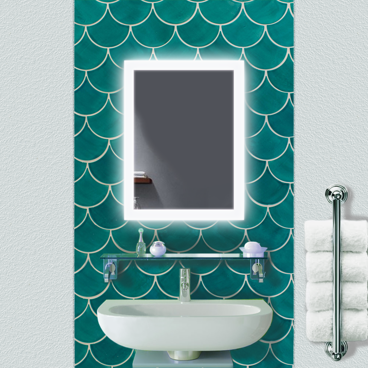 BIJOU 15 X 20  LED Bathroom Mirror with Defogger