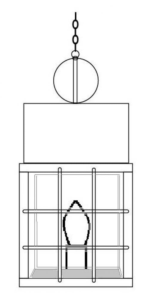 Captain Outdoor Hanging Lantern 30113