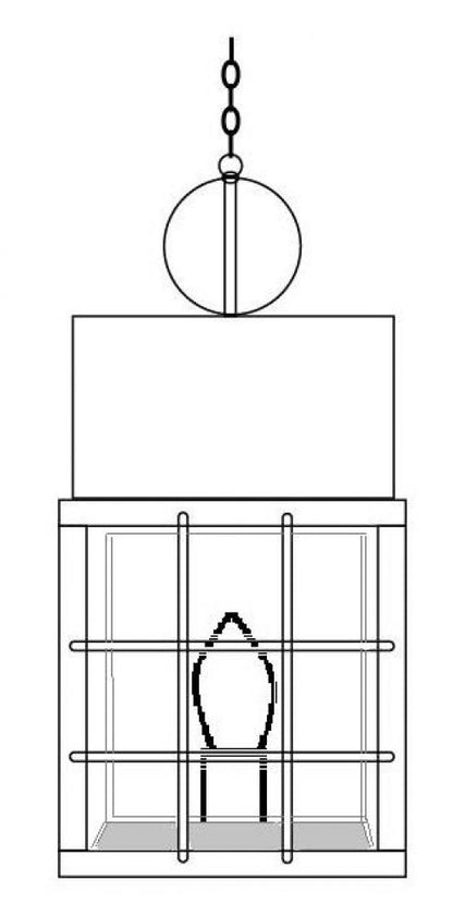 Captain Outdoor Hanging Lantern 30113