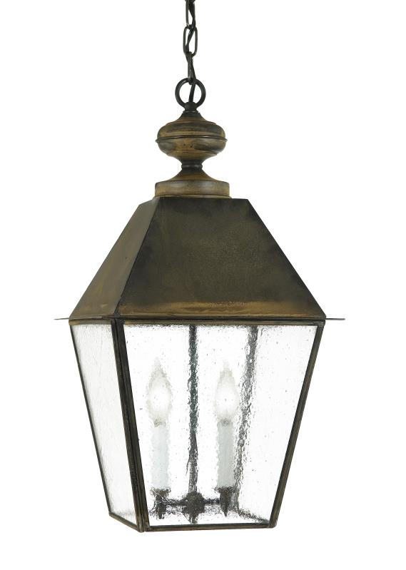4072 Essex Extra Large 14"W Hanging Outdoor Lantern with Metal Top