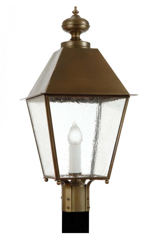 4070 Essex Large 14"W Outdoor Post/Pier Lantern with Metal Top
