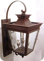 Bernard Outdoor Wall Lantern 42521H With Top Scroll