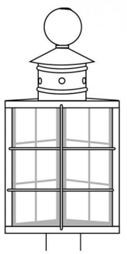 Falcone Outdoor Post Lantern 57302