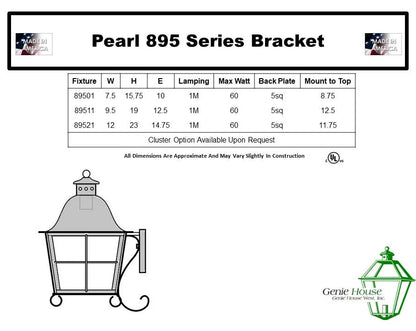 Pearl Outdoor Wall Lantern 89521