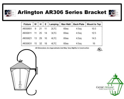 Arlington Outdoor Wall Lantern AR30631