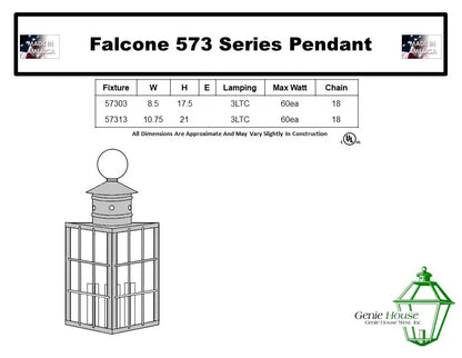 Falcone Outdoor Hanging Lantern 57313