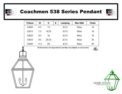 Coachmen Outdoor Hanging Lantern 53813