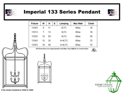 Imperial Indoor Hanging Lantern 13303