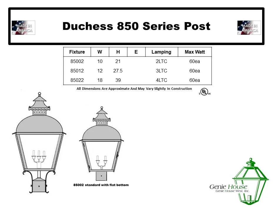 Duchess Outdoor Post Lantern 85002
