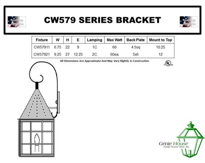Jamestown Outdoor Wall Lantern CW57911