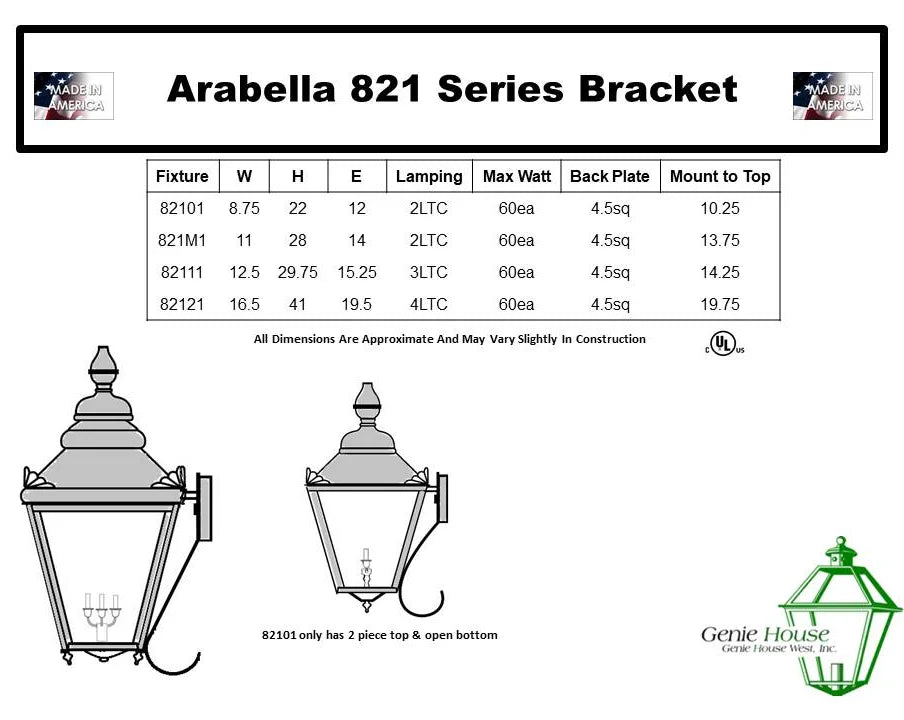 Arabella Outdoor Wall Lantern 82111