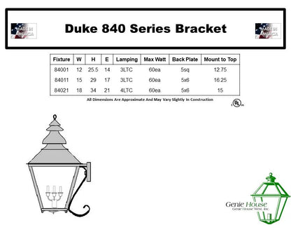 Duke Outdoor Wall Lantern 84001
