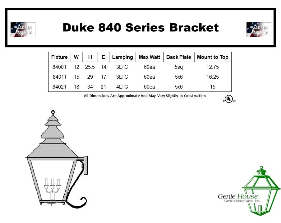 Duke Outdoor Wall Lantern 84021