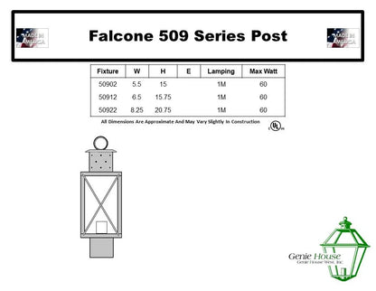 Falcone Outdoor Post Lantern 50922