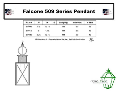 Falcone Outdoor Hanging Lantern 50903