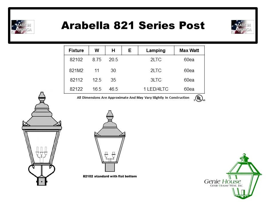 Arabella Outdoor Post Lantern 82102