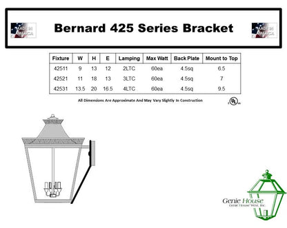 Bernard Outdoor Wall Lantern 42521