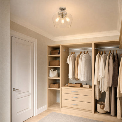 Semi-Flush Mts.-Savoy House-6-4035-3-BK