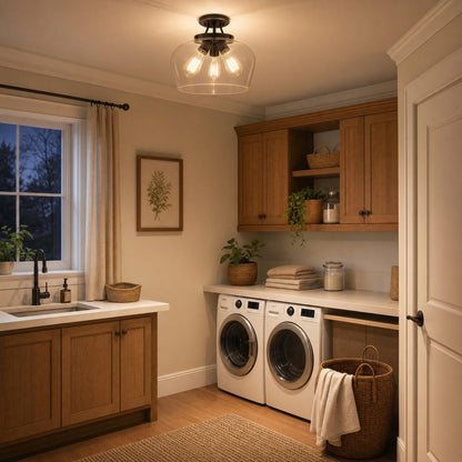 Semi-Flush Mts.-Savoy House-6-4035-3-BK