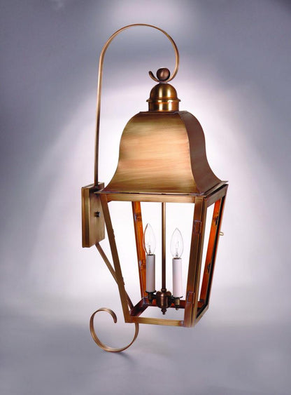 Imperial Bracket Top and Bottom Scroll Outdoor Wall Lantern 6418