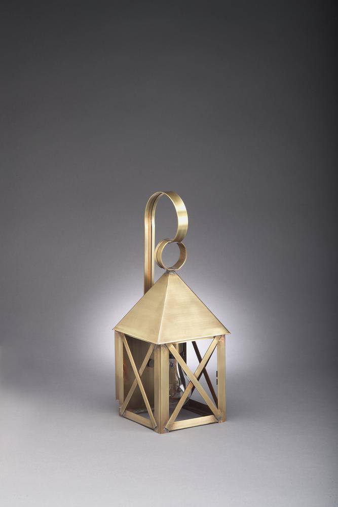 York Pyramid Top X Bars Outdoor Wall Lantern 7011