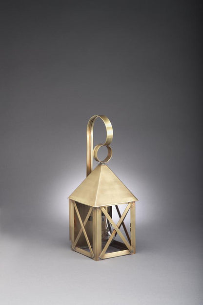 York Pyramid Top X Bars Outdoor Wall Lantern 7011