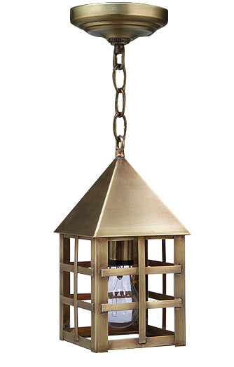 York Pyramind Top H Bars Outdoor Hanging Lantern 7112