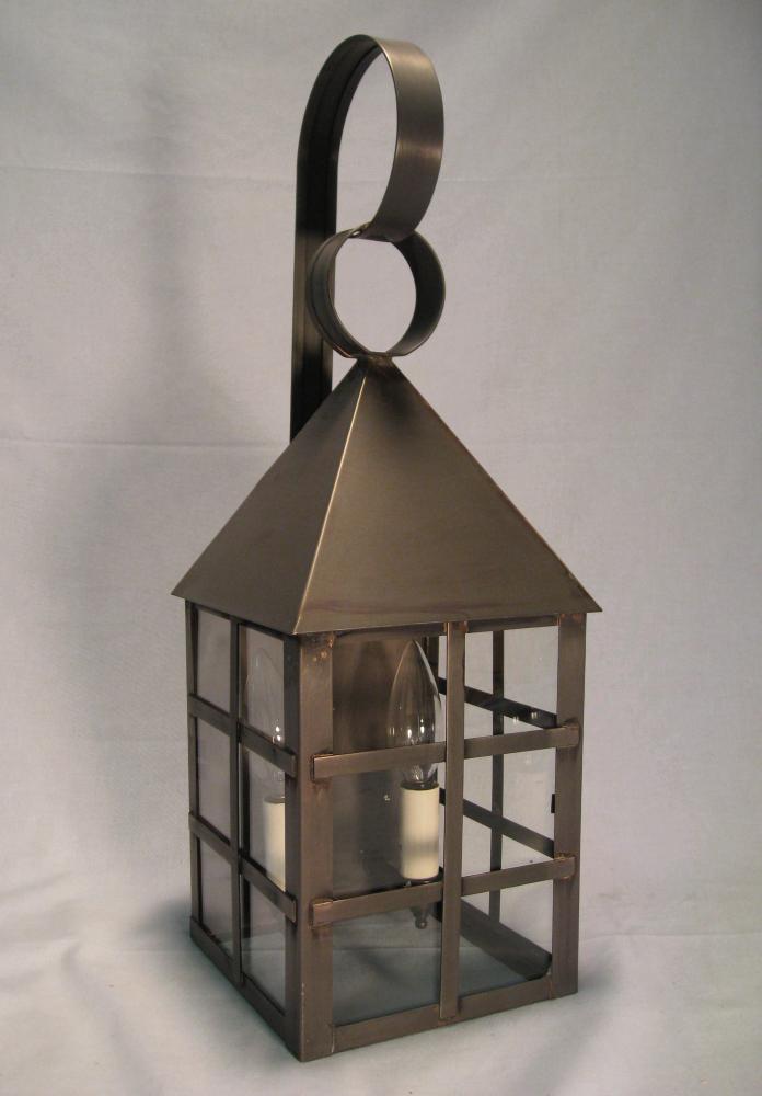 York Pyramind Top H Bars Outdoor Wall Lantern 7131