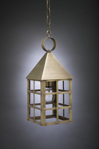 York Pyramind Top H Bars Outdoor Hanging Lantern 7132